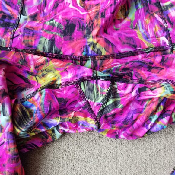 Lululemon Fast and Free High-Rise Tight 25" Hyper Flow Pink Multi, size 6 - Picture 6 of 9